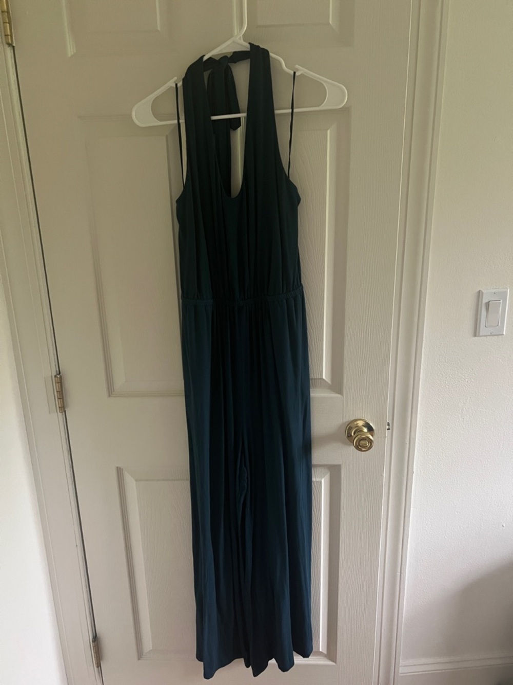 Old Navy Deep Teal Halter Jumpsuit